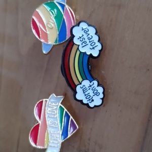 Bundle of 3 LGBT support pins